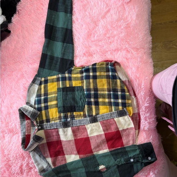 American Eagle Outfitters Multicolor Plaid Button Down Shirt - Picture 3 of 3